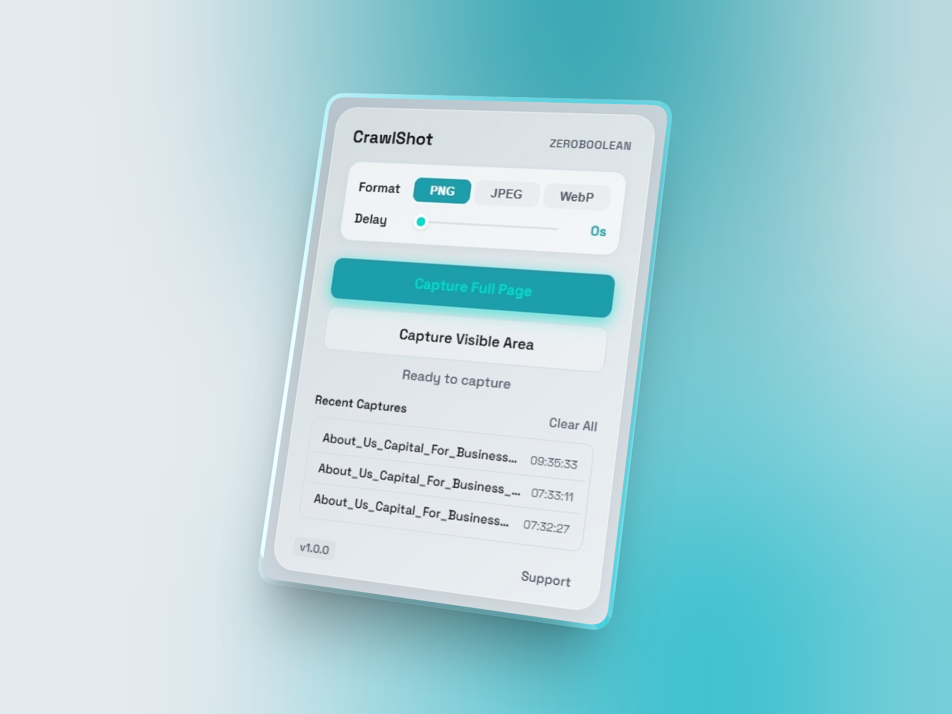CrawlShot Mockup